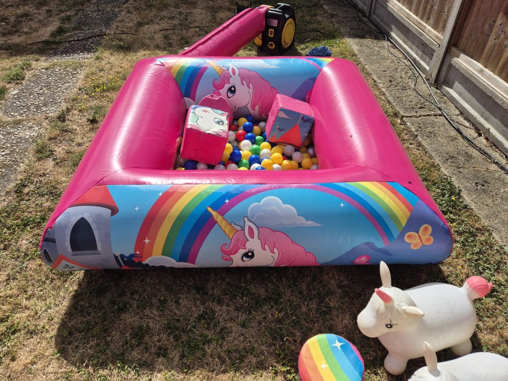 Unicorn Inflatable Ball Pit and Soft Play Set