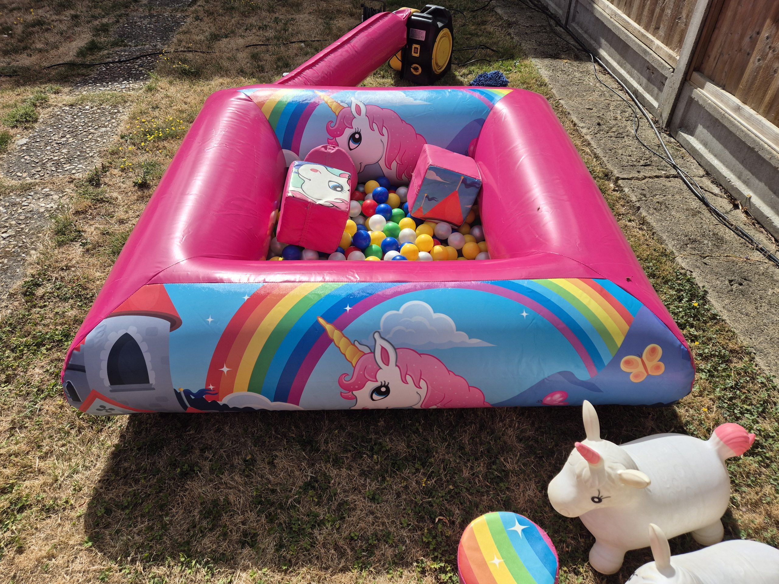 Unicorn Inflatable Ball Pit and Soft Play Set