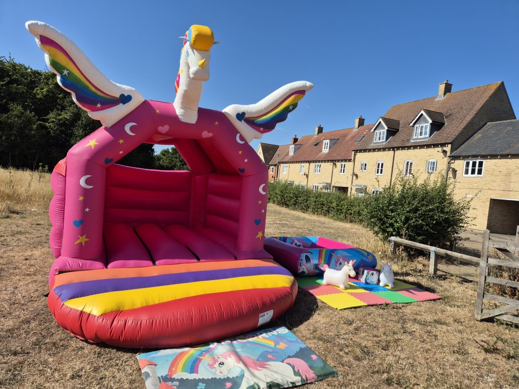 The Gabie Package - Unicorn Bouncy Castle, Ball Pit and Soft Play Outdoors