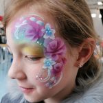 Painty McPaintface Facepainter Colchester Close Up Young Girl Floral
