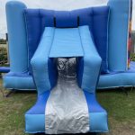 Large Blue Bouncy Castle With A Slide Colchester